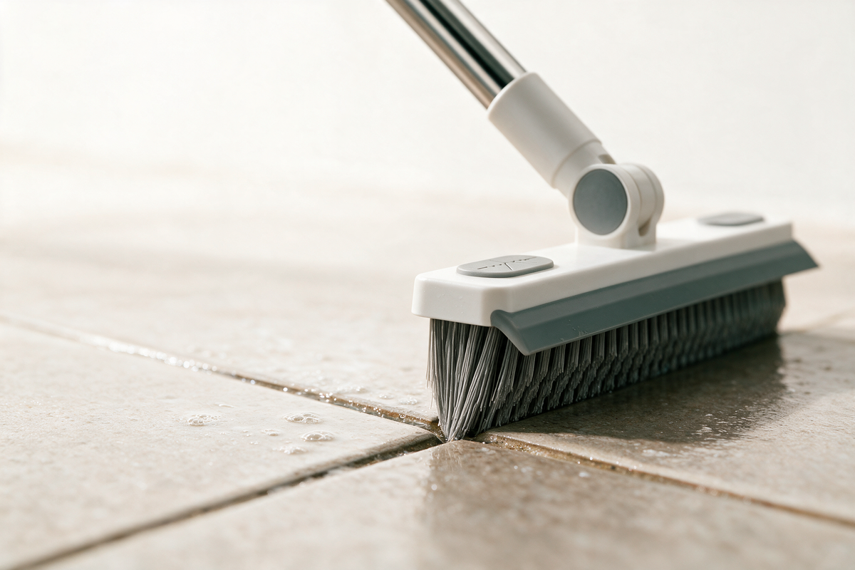 V tip in a grout line